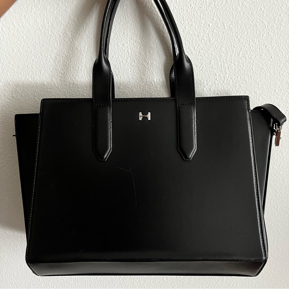 Halston Medium Black Handbag